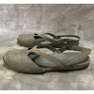Ahnu Shoes Womens Size 10 Gray Mary Jane Flats Sandals Comfort Casual AF2549AG